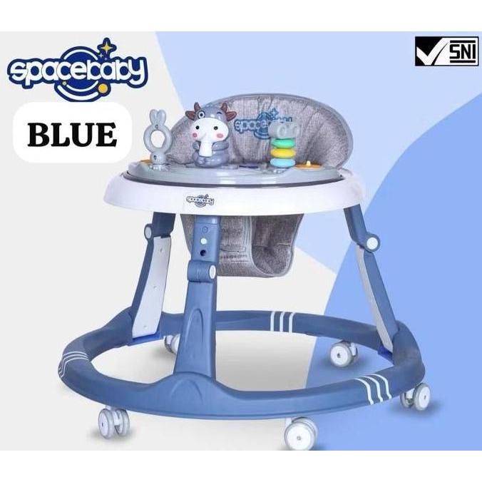 Baby Walker SPACEBABY Moo Moo Kereta Bulat Bayi Belajar Jalan