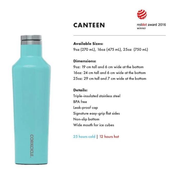 CORKCICLE - Canteen 16oz - Classic White