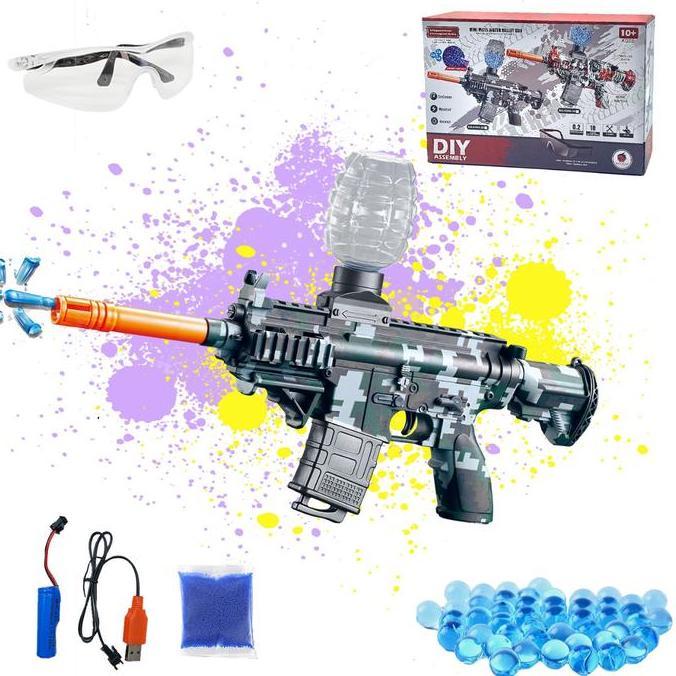 Mainan Pistol Anak M416 Electric Splatter Gel Blaster