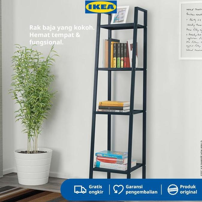 Promo IKEA LERBERG Rak Serbaguna Minimalis Bahan Baja 35x148 cm Diskon