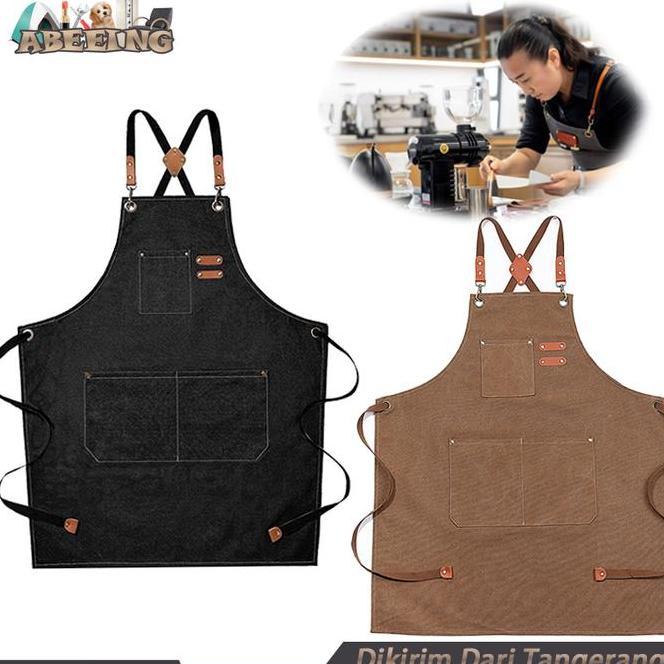 Apron Barista Wateroof Apron Chef Profesional Appron Bartender
