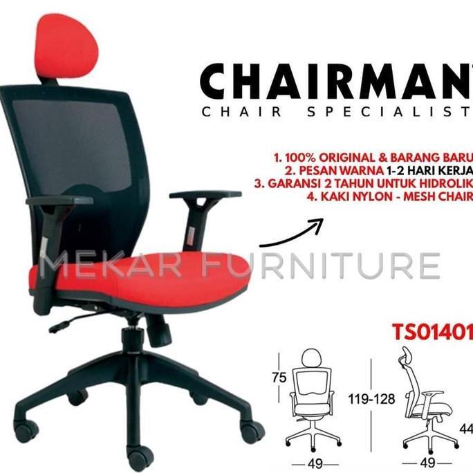Promo CHAIRMAN TS 01401 Kursi Kantor Kursi Kerja - Mekar Furniture Diskon