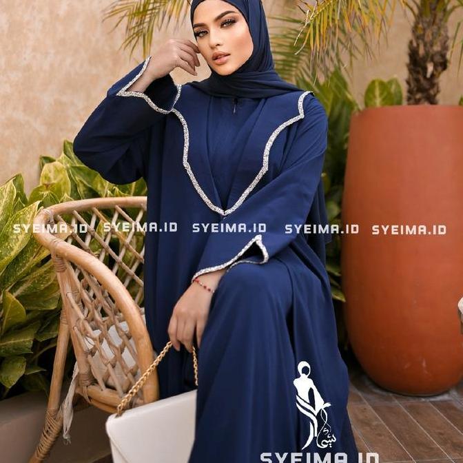 Granada Abaya Exclusive include inner original brand lokal by syeima.id abaya gamis lebaran terbaru 