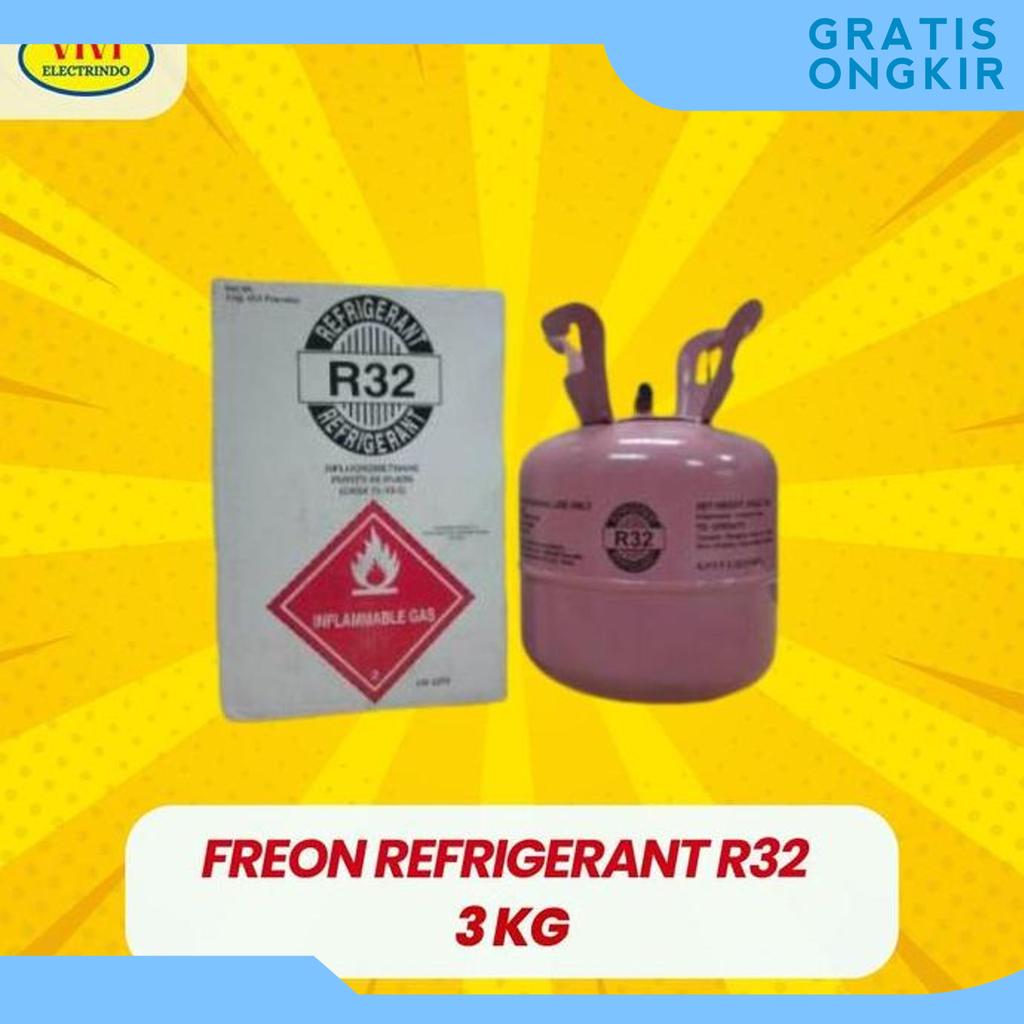 Freon Refrigerant R32 Tabung 3 Kg Original