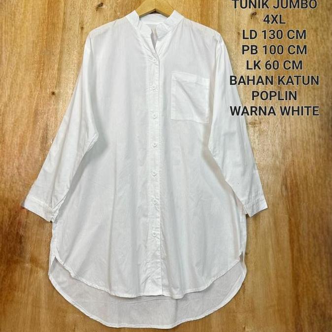 Tunik Atasan Jumbo Ld 130 Cm Model Polos Kekinian Terlaris