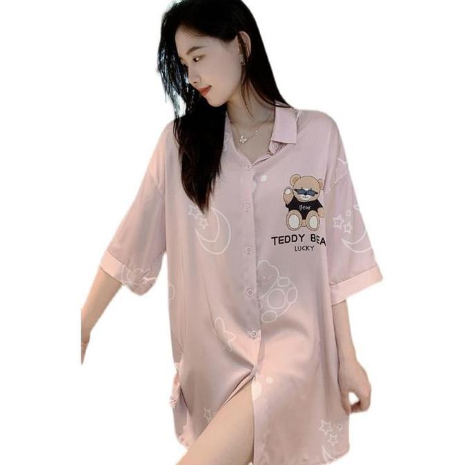 Promo Daster rayon homedress rayon baju tidur wanita dewasa/baju tidur satin  2023 baru  sutra es  t