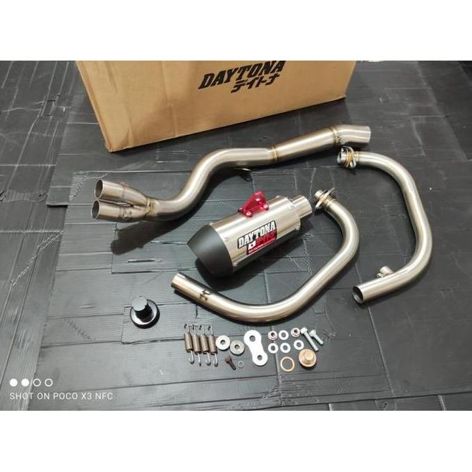 KNALPOT DAYTONA GP TAPER EXHAUST NINJA 250 KARBURATOR SHORT SILENCER