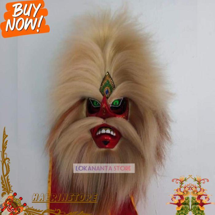 Topeng Ganongan Topeng Bujang Ganong Ponorogo Jambul Tinggi [Br 1111]