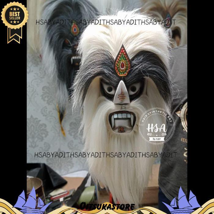Topeng Ganongan/Bujang Ganong Rambut Putih [Br 1111]