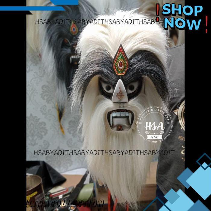 Topeng Ganongan/Bujang Ganong Rambut Putih [Br 1111]
