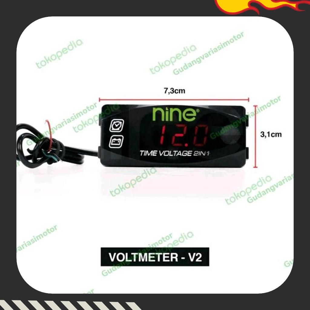 voltmeter digital lx - trix nine v2,  volt dan jam