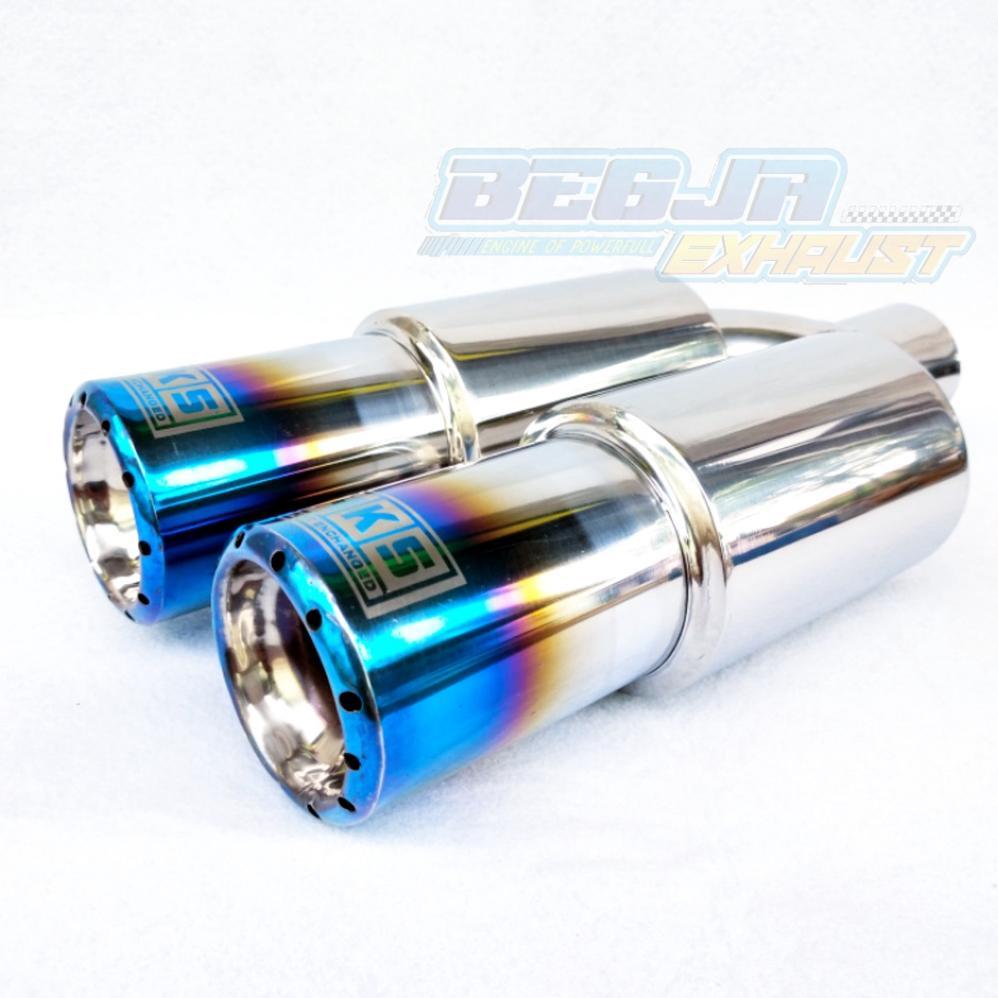 KNALPOT MOBIL RACING HKS GRONEL MINI BLUE FIRE UNIVERSAL MOBIL