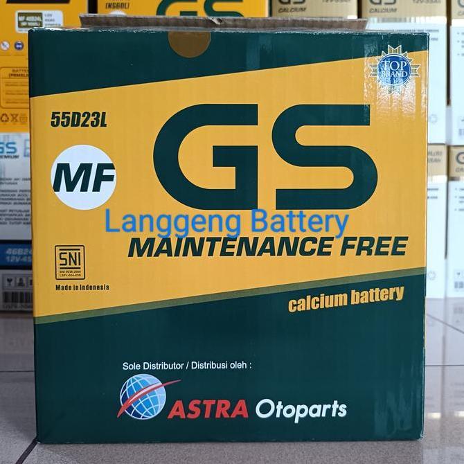 Promo Aki mobil Kijang Innova Matic Bensin GS astra MF 55D23L aki kering COD