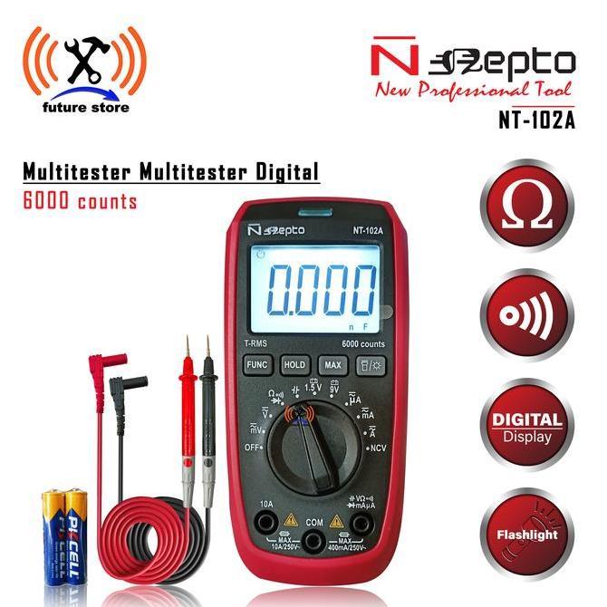 PROMO DISKON - Nepto NT-102A Multitester Multimeter Digital - Avometer Digital Ori
