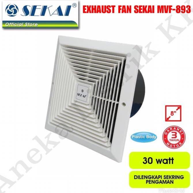TERLARIS - SEKAI EXHAUST VENTILATING FAN MVF-893 8inch XHAUST FAN CEILING 8