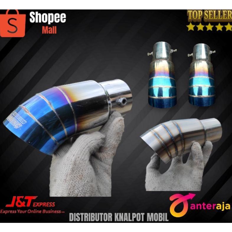 tailpipe/variasi  ujung knalpot mobil agya, ayla, jazz brio mobilio dll