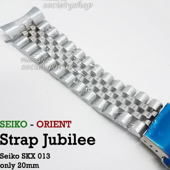 Jubilee Strap Rantai Jam Tangan Seiko 013 Skx13 Watch 20Mm Tali 20