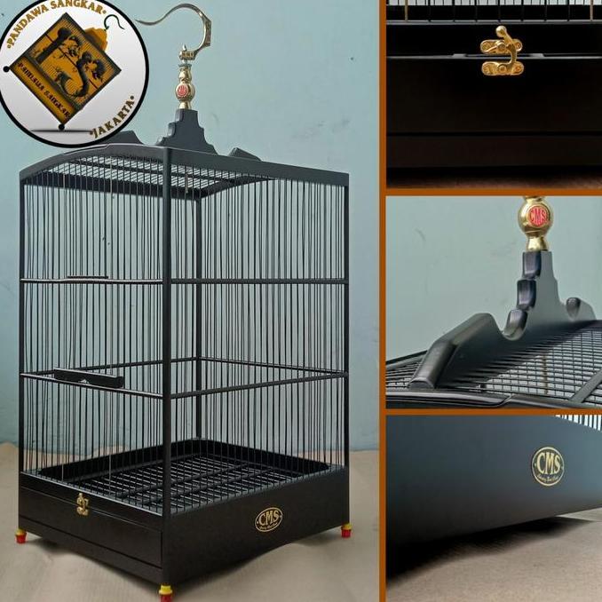 BEBAS ONGKIR - SANGKAR/KANDANG KOTAK CMS BLACKDOFF NO 2 JERUJI 1mm