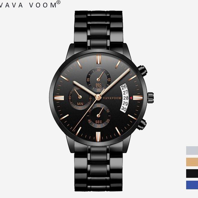 Jam Tangan Pria Vava Voom 100% Original Kronograf  214 Hadiah Watches