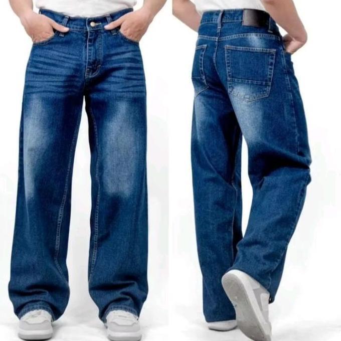 Celana Panjang Baggy Pants Cowok Celana Jeans Panjang Pria Celana Baggy Pants Korean Denim Basic Nya