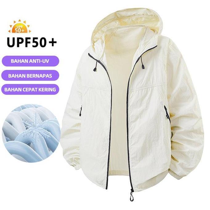 BEBAS ONGKIR - Owngrace Jaket Anti UV Pria Jaket Motor Tahan Angin Anti Sinar UV Tahan Air Tahan Nod