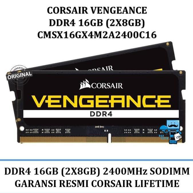 Special Promo Corsair Ram Laptop Vengeance Ddr4 16Gb (2X8Gb) Cmsx16Gx4M2A2400C16
