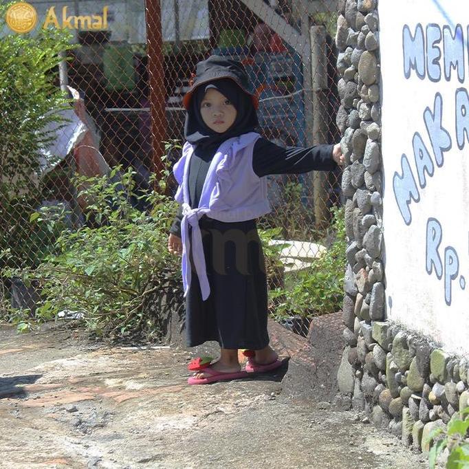 AKFAS - Gamis Anak Perempuan outfit anak perempuan Setelan outer dan inner anak kaos One Set Delisa 