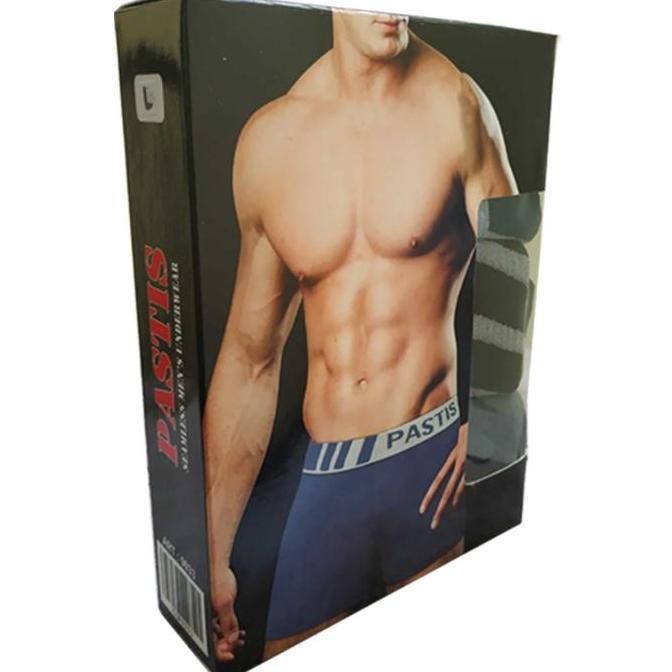 3 Pcs Celana Dalam Boxer Pria Pastis / Celana Dalam Pria Pastis