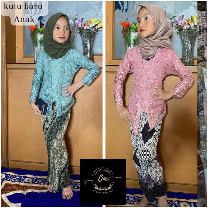 KEBAYA KUTU BARU ANAK/KEBAYA ANAK PEREMPUAN UMUR 3-12 TAHUN
