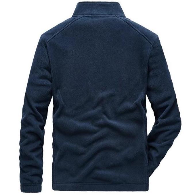 Jaket Wol Pria Bahan Polar Tebal Polos Casual Semi Formal Keren