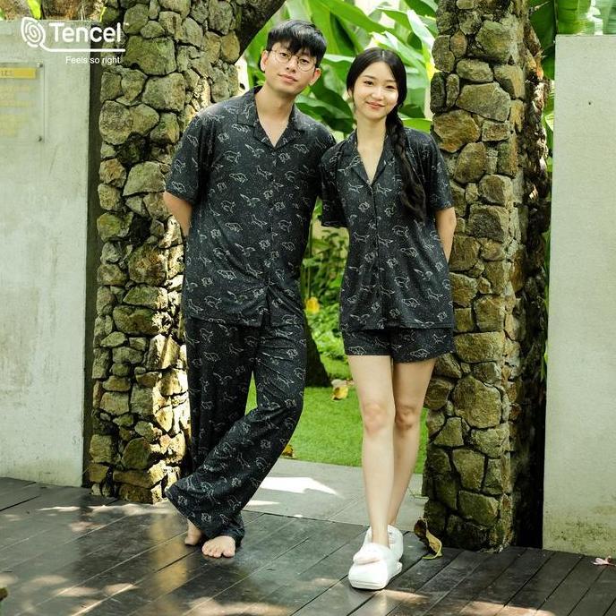Cielyn | TENCEL Micromodal | Voyage Series | Piyama Couple Dewasa | Setelan Piyama