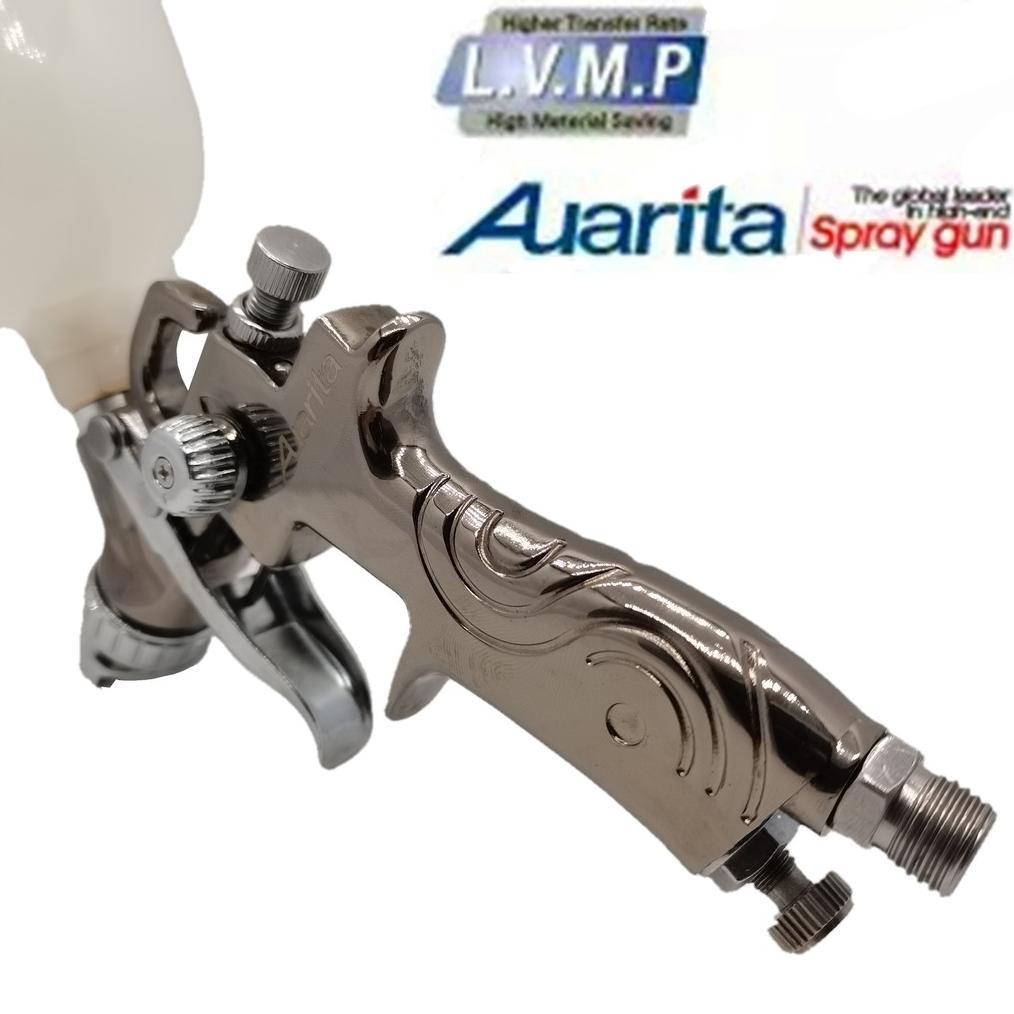 Auarita k350 lvmp car spray gun for paint  Kecil Bahan Chrome Permukaan Krom 0.8mm spray paint gun