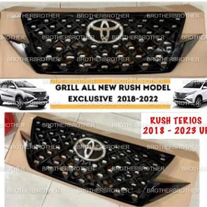Grill Bumper Depan All New Rush Terios 2018 2022 2023 Exclusive Hitam