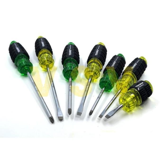 Tekiro Cushion grip screwdriver set 7pc / obeng set 7pc / obeng karet