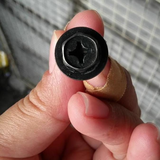 Promo Skrup drat kasar 6mm baut 10 buat karpet lumpur innova COD