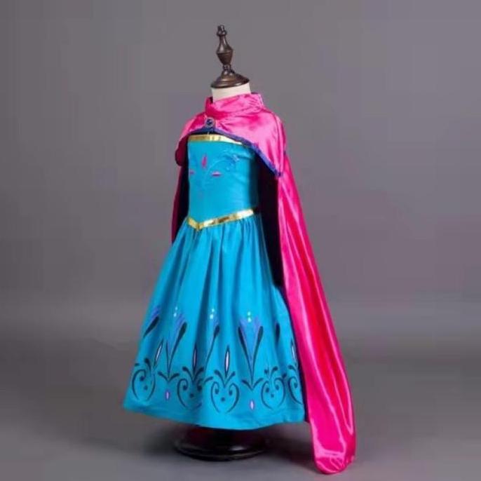 Dress anak FROZEN QUEEN ELSA Coronation Gown / Kostum Frozen Elsa