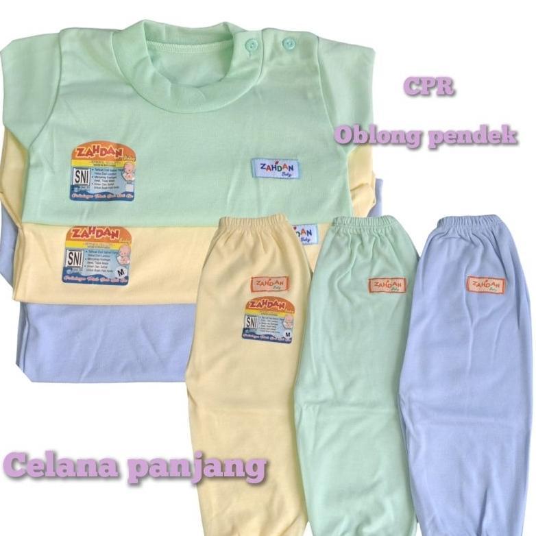 zahdan  (( 3pcs )) setelan bayi zahdan polos warna s m L xl oblong pendek celana panjang s m L xl 0-