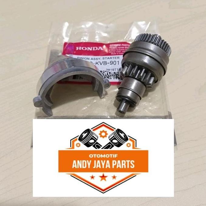 Gigi Pinion Stater Assy Granat+Tutup Granat Vario karbu Beat Karbu Best