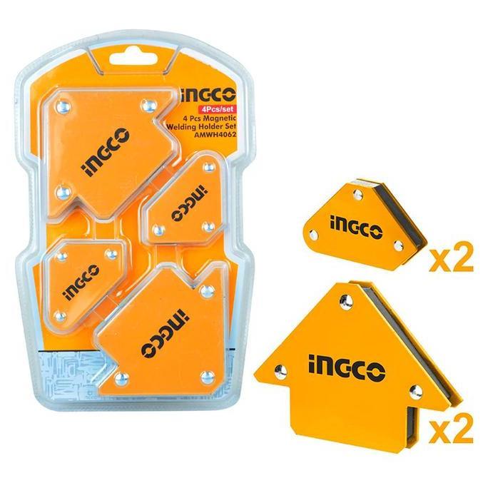 Diskon Amwh4062 Siku Magnet Las Set 4 Pcs Ingco