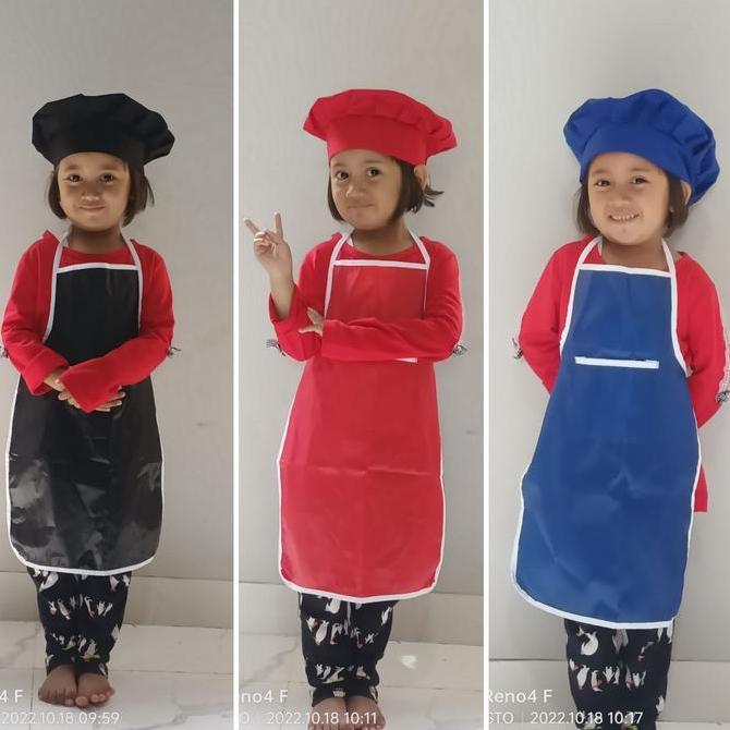 celemek anak apron anak celemek tk