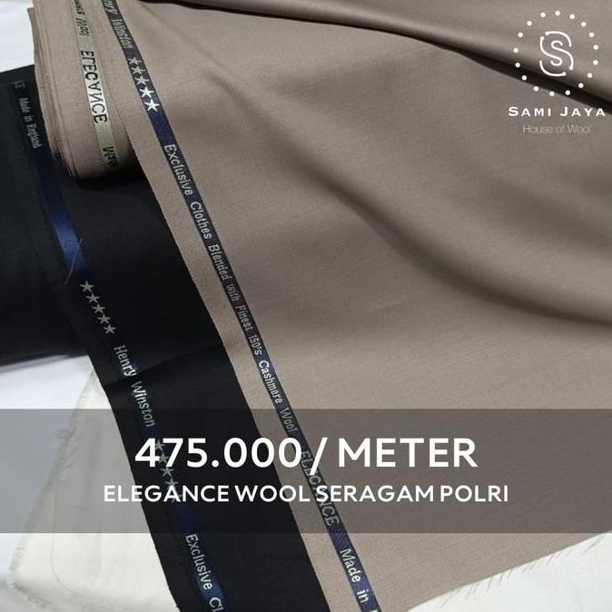 Kain Bahan Seragam Polri Elegence Wool Henry Winston