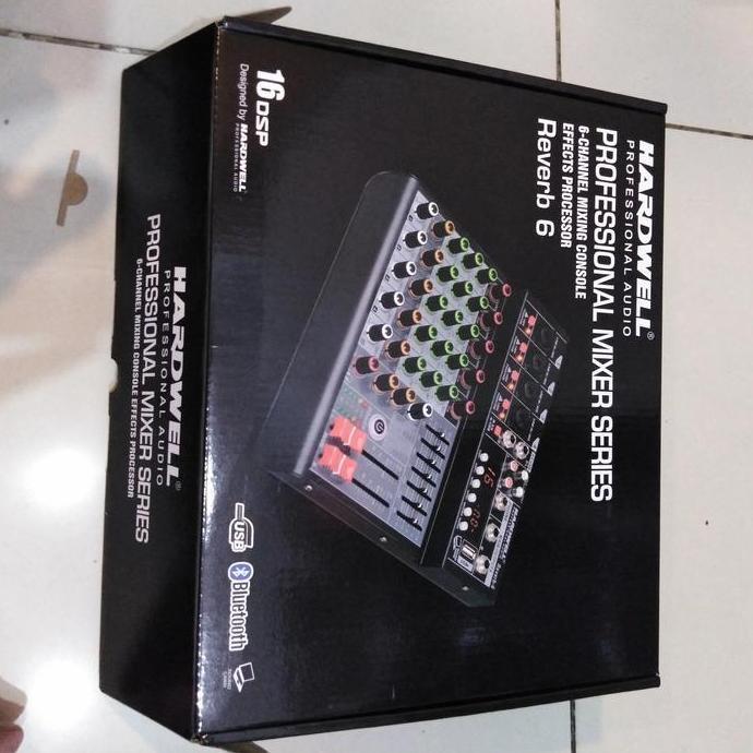 Mixer 6 Channel Hardwell Reverb 6 Bluetooth Siap Kirim