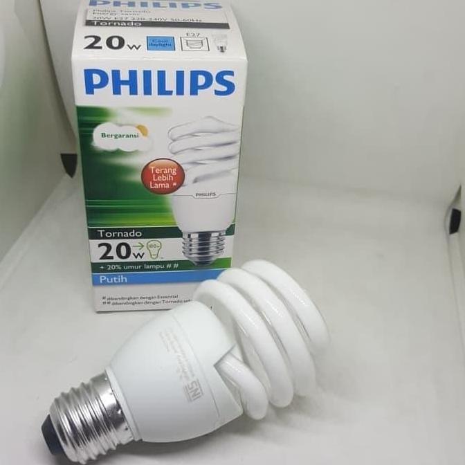 Bohlam PHILIPS TORNADO Lampu PHILIPS TORNADO / Lampu ULIR PHILIPS 20W