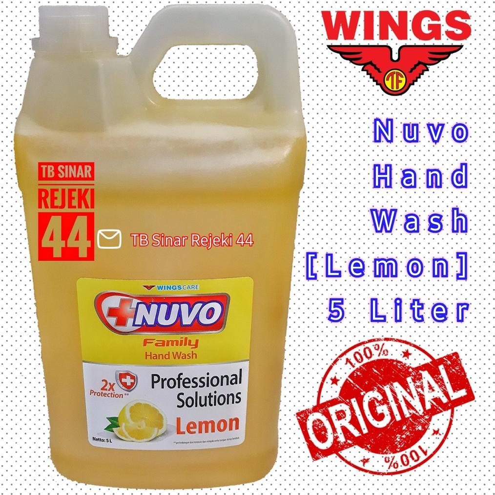[TB Sinar Rejeki 44] WINGS NUVO HAND SOAP JERIGEN 5 LITER Refill Cairan Sabun Cuci Tangan