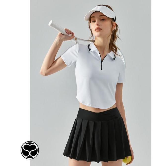 SecondShape - Tennis Golf Baju Polo Shirt Wanita Padel Olahraga Outdoor Activewear