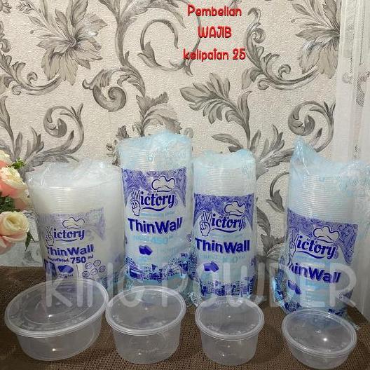 THINWALL ROUND 450ML / THINWALL BULAT 450 ML | TEMPAT MAKAN BULAT