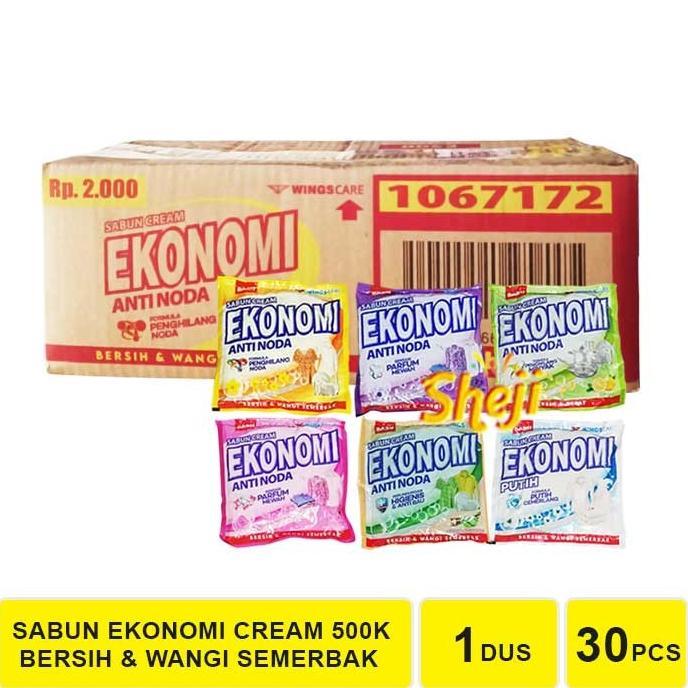 1 DUS ISI 30 PCS SABUN COLEK EKONOMI 500K / SABUN CREAM EKONOMI 500K