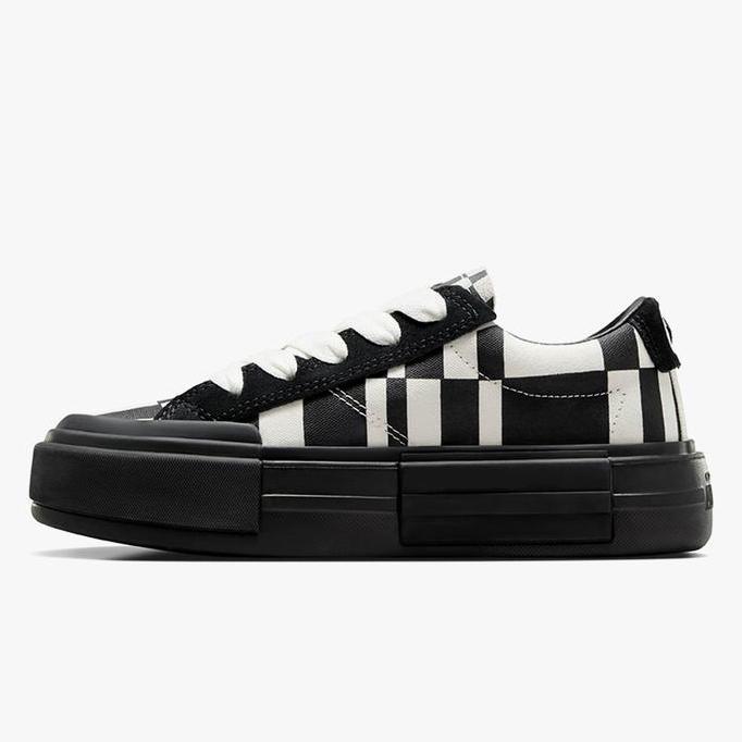Sepatu Sneakers Unisex Converse CT AS Ox Cruise Checkered Black Egret Black Original A08790C