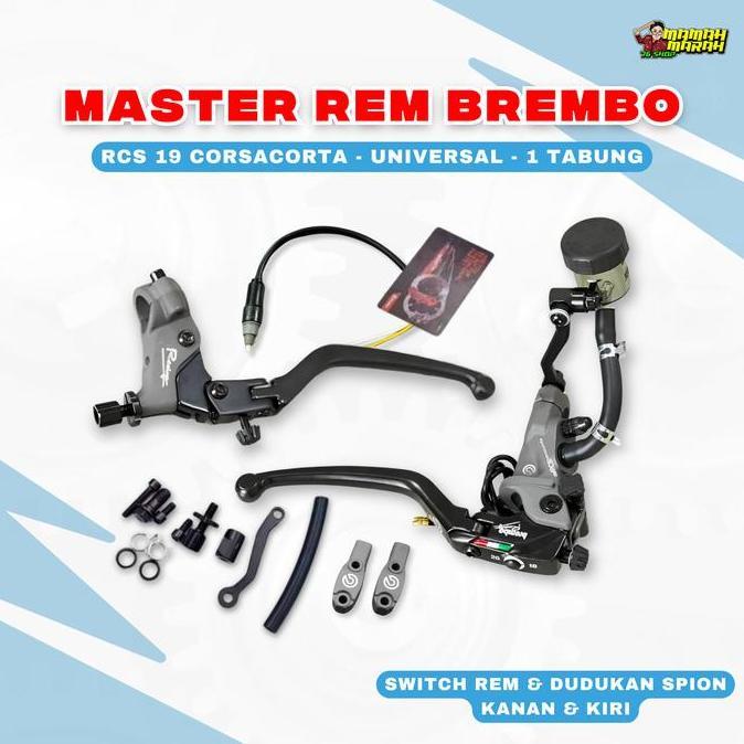 MASTER REM BREMBO RCS 19 CORSACORTA HANDLE KIRI BREMBO KOPLING MASTER REM RCS VIETNAM UNIVERSAL SEMU