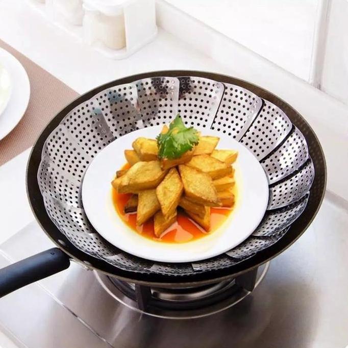 Rumahacchp STEAMER LIPAT alat kukus kukusan dimsum ikan sayur kue stei